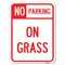 Signmission On Grass Heavy-Gauge Aluminum Rust Proof Parking Sign, 18" x 24", A-1824-23526 A-1824-23526 - alternate 1